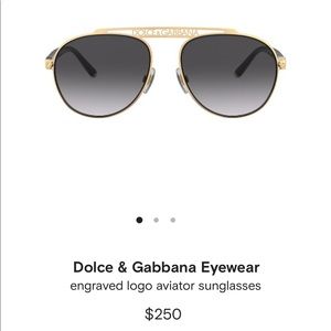 Dolce & Gabbana logo aviators brand new